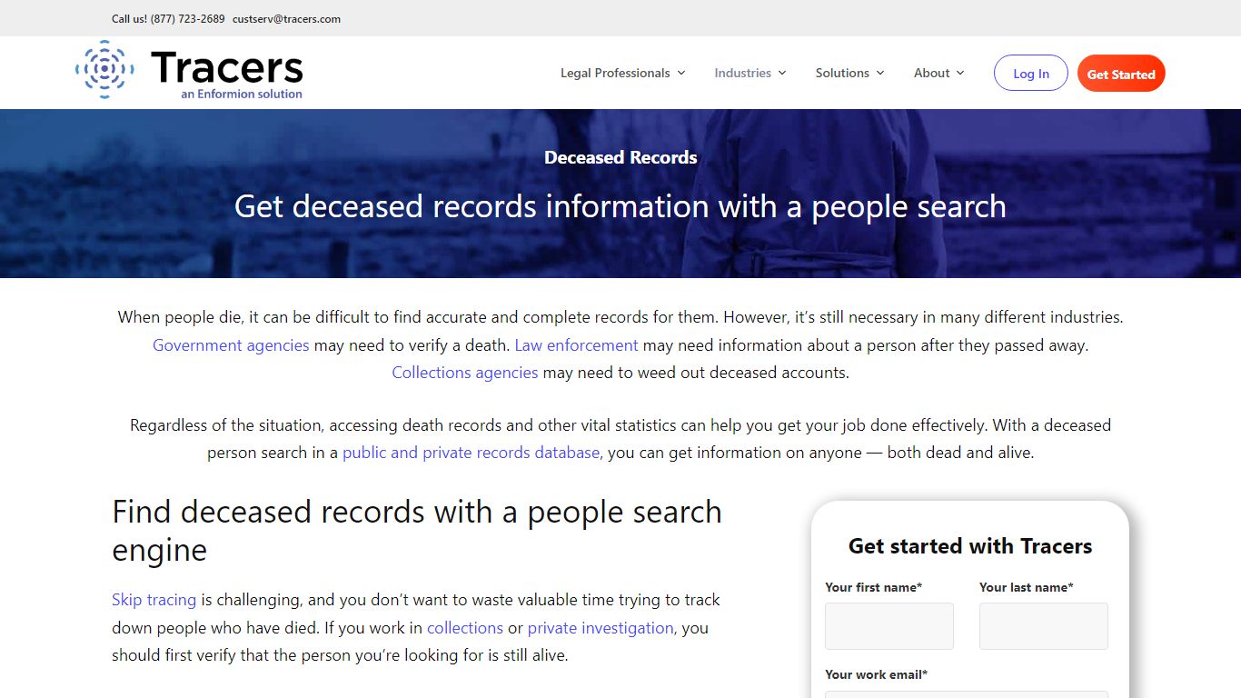 Best Software to Look Into Deceased Records - Tracers